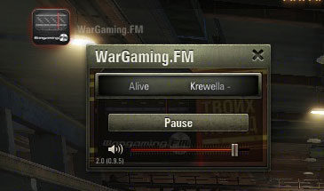 Радио Wargaming FM в ангаре для World of Tanks 1.24.0.1