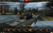 Весенний ангар на мосту для World of Tanks 0.9.10