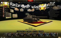 Ангар в стиле зарисовок RanZar для World of Tanks 0.9.10