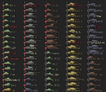 Иконки в стиле «Hard Icons» для World of Tanks. Вариант 1