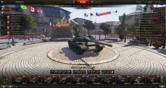 Дневной евро ангар для World of Tanks 0.9.14.1