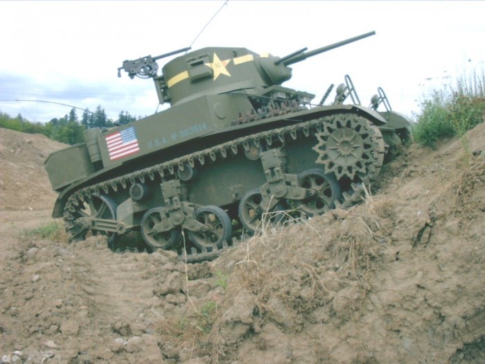 Легкие танки "Стюарт" наиболее активно использовались на Тихоокеанском театре военных действий