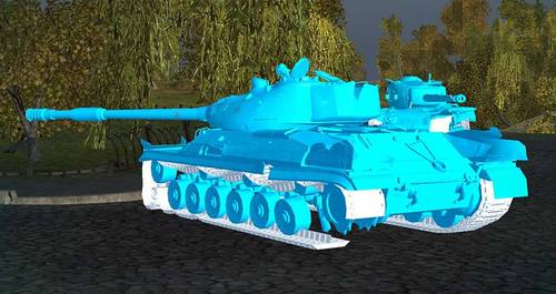 Голубые трупы танков для WOT 0.9.7