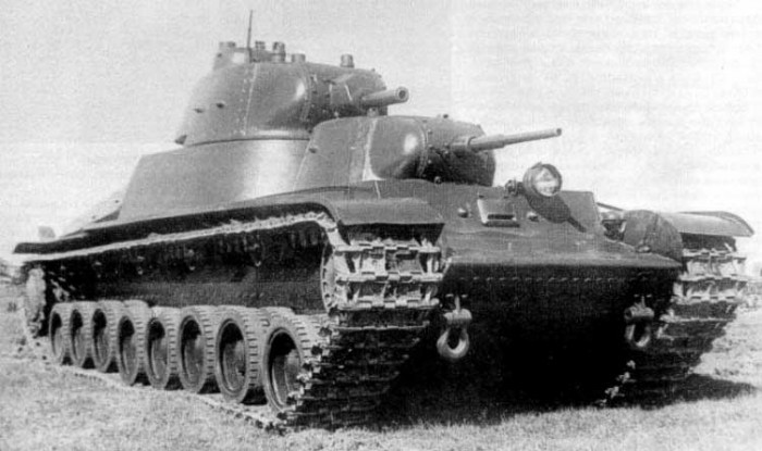 Рисунок 4. Проект советского тяжелого двубашенного танка Т-100