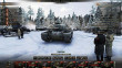 Зимний ангар с людьми для World of Tanks 0.9.8.1